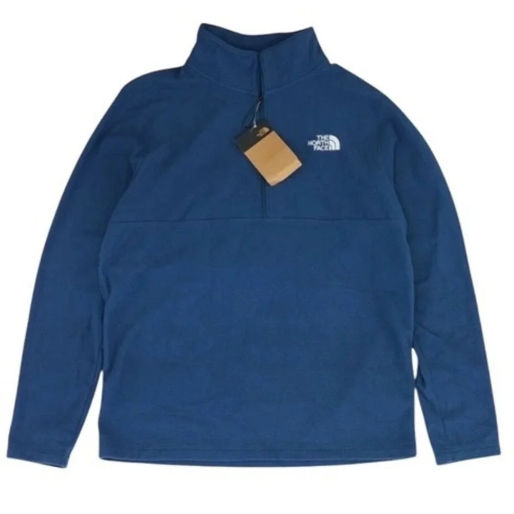 The North Face Mens‎ Pullover Fleece Glacier Jacket Blue Medium NWT